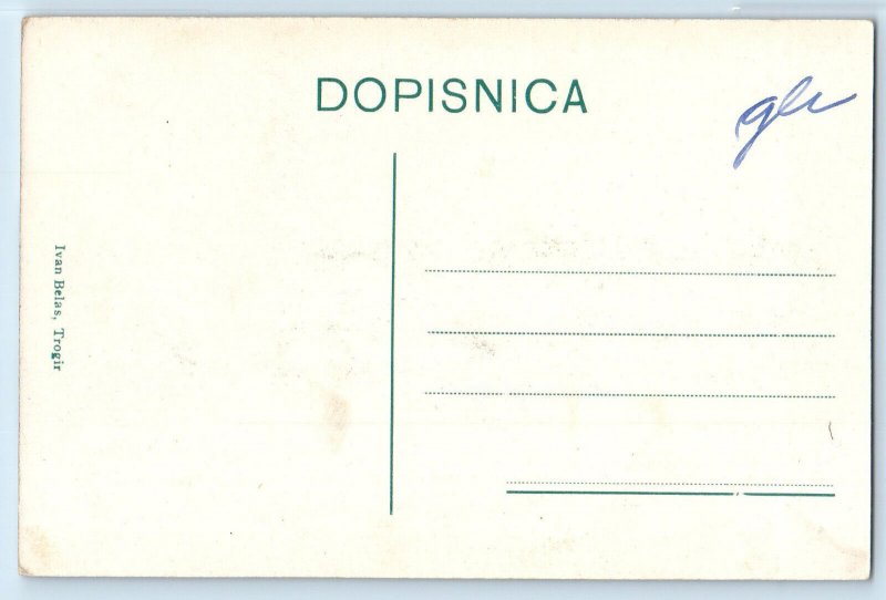 Split-Dalmatia County Croatia Postcard Trogir (Dalmacija) c1910 Antique