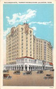 B23/ Galveston Texas Tx Postcard c1910 Buccaneer Hotel Building