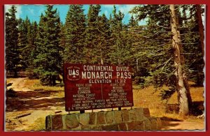 Colorado - Marker At Summit Of Monarch Pass - [CO-522]
