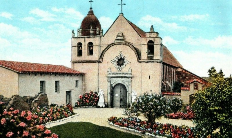 c. 1920 Mission Del Rio Carmelo, Near Carmel, CA. Postcard F91