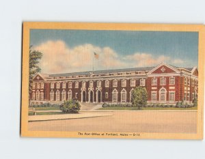 Postcard The Post Office at Portland, Maine