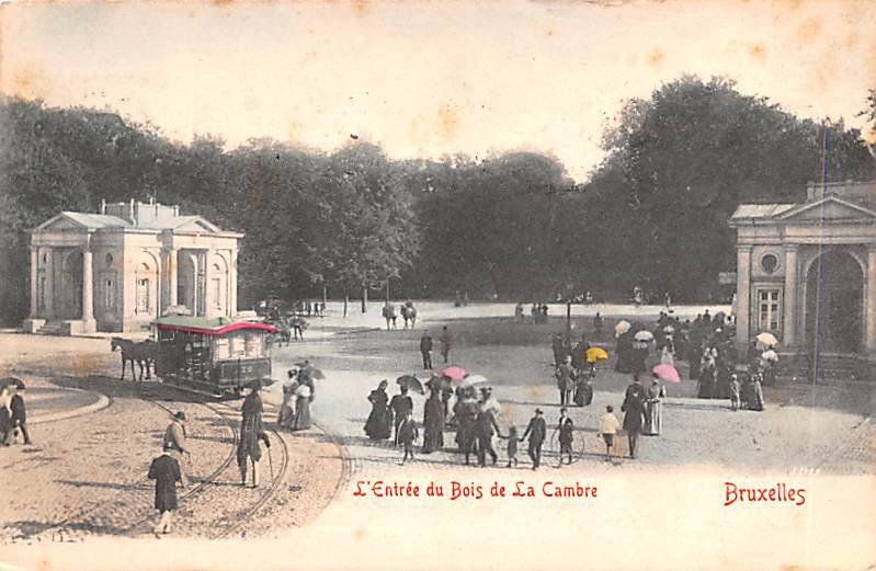 L'entr»e du bois de la Cambre Bruxelles Belgium 1910 