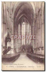 Old Postcard Toul the Cathedral Interior