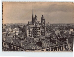 Postcard Panorama of Cathédrale Saint-Bénigne de Dijon France