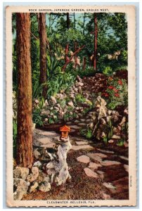 c1930's Rock Garden Japanese Eagles Nest Clearwater Belleair FL Vintage Postcard