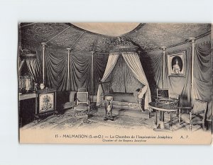 Postcard Chamber of the Empress Josephine, Rueil-Malmaison, France