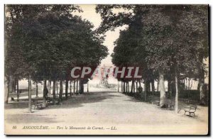 Old Postcard Angouleme To Carnot Monument