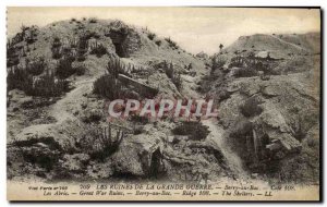 Postcard Ancient Ruins Of The Great War Berry au Bac Cote 108 shelters Militaria