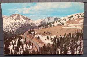 Vintage Postcard 1958 Loveland Pass, Rocky Mountains, Colorado