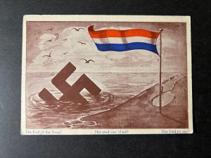 Mint Netherlands Liberation Freedom Postcard WWII The End of the Song