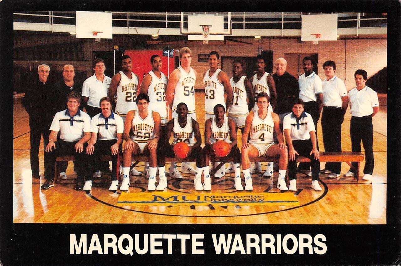 1983-84 MARQUETTE WARRIORS Basketball Team College Sports WI