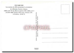 Postcard Modern Tram abde August 4 747 of BLS and motor MO abde 4 4 ??5