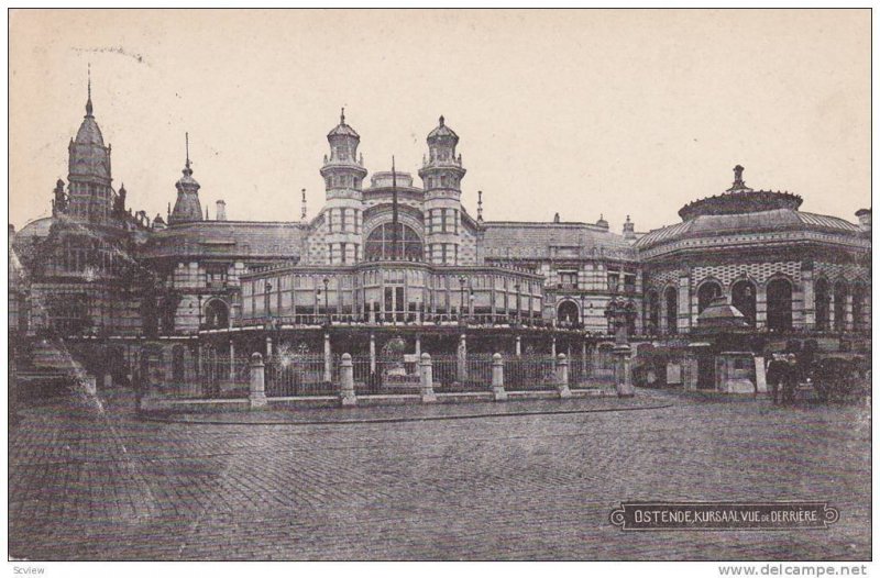 Kursaal Vue De Derriere, Ostende, West Flanders, Belgium, PU-1913