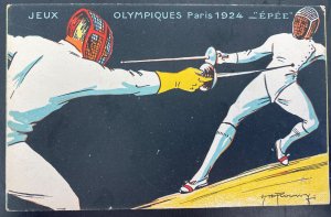 Mint France Picture Postcard Paris Olympic Games 1924 Scrimmage
