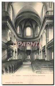 Postcard Old Religion prostestante Nancy Inside the Protestant church
