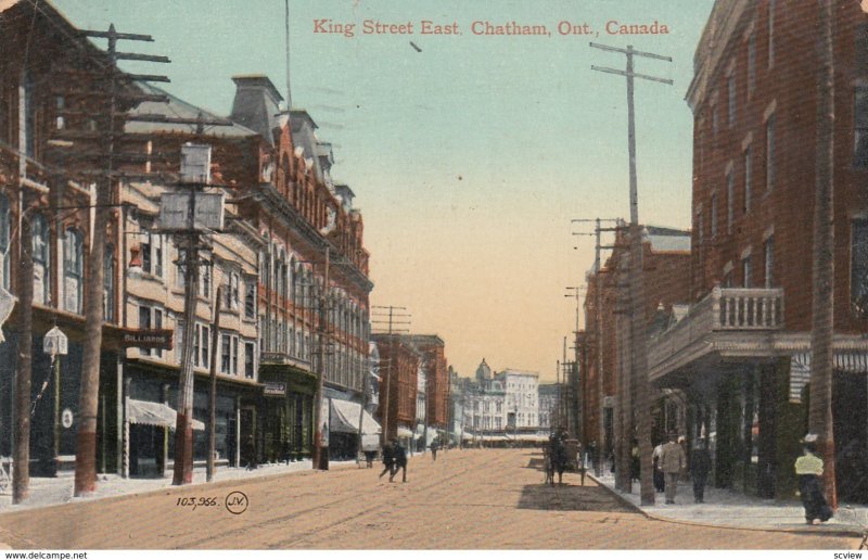 CHATHAM , Ontario , Canada , 1913 ; King Street , East