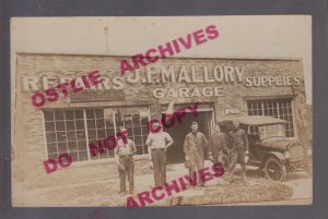 Mattoon ILLINOIS RPPC c1915 CAR DEALERSHIP Garage HEIDER TRACTORS J.F. Mallory