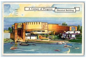 1933 A Century Of Progress Electrical Building View Chicago Illinois IL Postcard