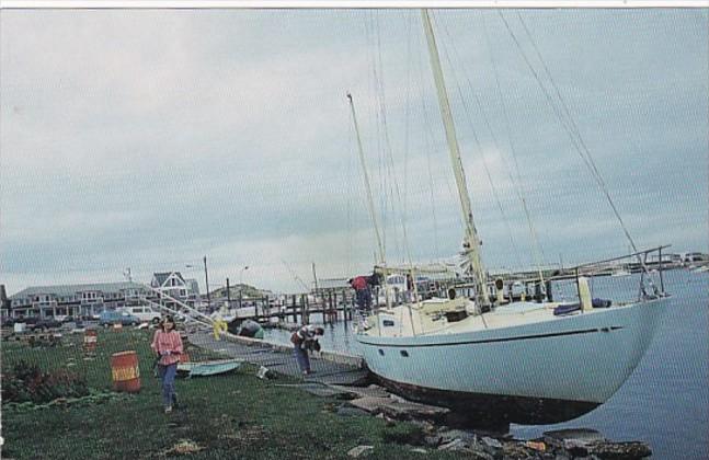 Rhode Island Watch Hill Seawall After Hurricane Bob 19 August 1991