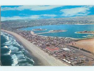 Pre-1980 BEACH SCENE Mission Beach - San Diego California CA G5912