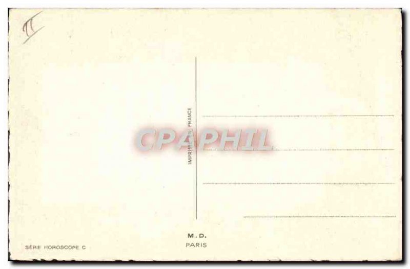 Postcard Old Horoscope