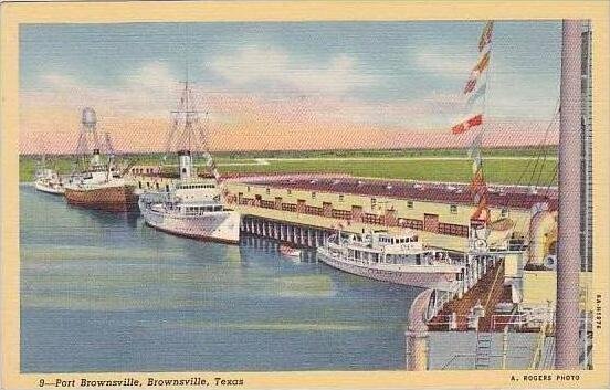 Texas Brownsville Port Brownsville Curteich