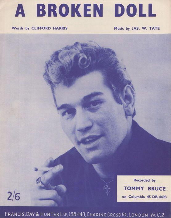 A Broken Doll Tommy Bruce 1960s Sheet Music