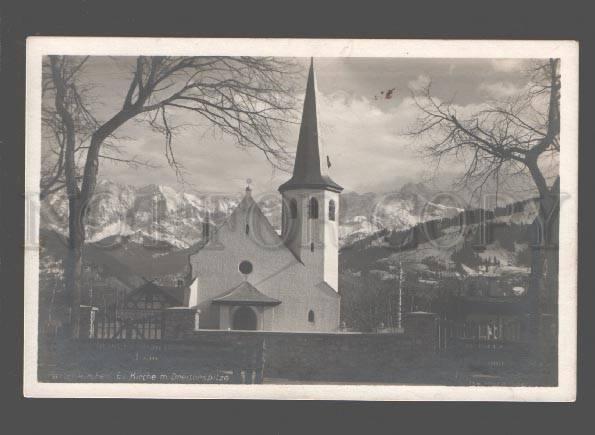 079800 GERMANY Partenkirchen Ev.Kirche m.Dreitorspitze Vintage