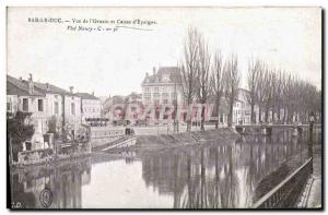 Postcard Old Bank Bar le Duc View of & # 39Ornain and Caisse d & # 39Epargne
