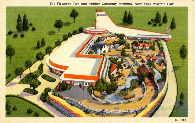 NY - New York World's Fair, 1939. Firestone Tire & Rubber Building