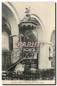 Postcard Old Jargeau Loiret The iron forge Chair Church eighteenth century