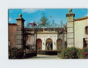 Postcard Entrance, Florida's Famous Ringling Museum In Sarasota, Florida