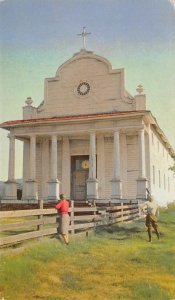 Cataldo Mission, Idaho 1939 Union Oil 76 Gasoline Chrome Vintage Postcard