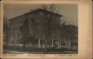 North Asbury Park NJ The Beverly Hotel Vintage Postcard