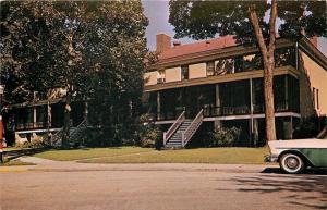 Ft Leavenworth Army Post~Kansas~The Rookery~1950s Car~Postcard
