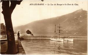 CPA AIX-les-BAINS Le Lac du BOURGET et la Dent du Chat (681866)