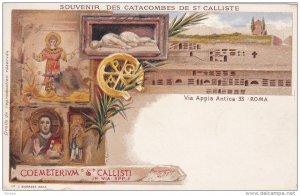 Souvenir des Catacombes de St. Calliste, Via Appia Antica 33, ROMA, Lazio, It...