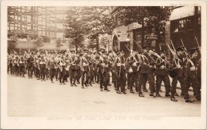 Infantry Of The Line For The Front Soldiers Tuck European War 1914 Postcard F34