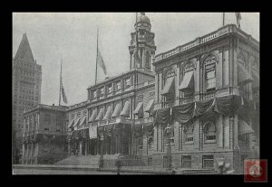 City Hall Draped in Forning, Slocum Steamboat Disaster, NYC