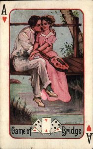 Playing Cards Series 171 No. 2694 Bridge Romance c1910 Vintage Postcard