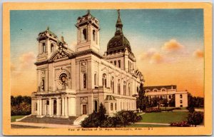 View Of Basilica Of Saint Mary Minneapolis Minnesota MN Landscapes Postcard