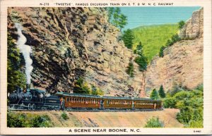 Postcard NC Boone - Tweetsie Excursion Tran ET & WNC Railway