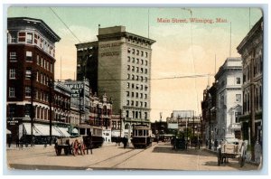 c1910 Main Street Winnipeg Manitoba Canada Antique Unposted Postcard