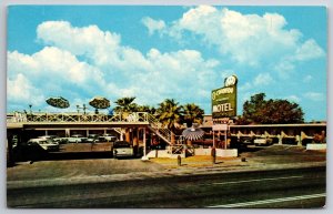 Roadside~Gila Bend Arizona~El Coronado Motel & Sign Color Photo~Vintage Postcard