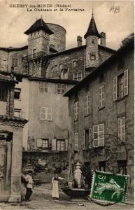 CPA AK CHESSY-les-MINES - Le Chateau et la Fontaine (450569)