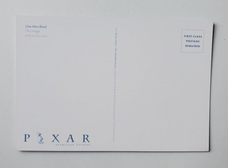 Treble One Man Band Film Image Pixar Postcard