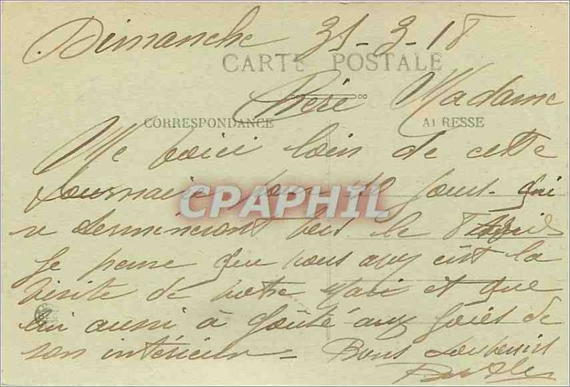 Old Postcard Remembrance Lyon