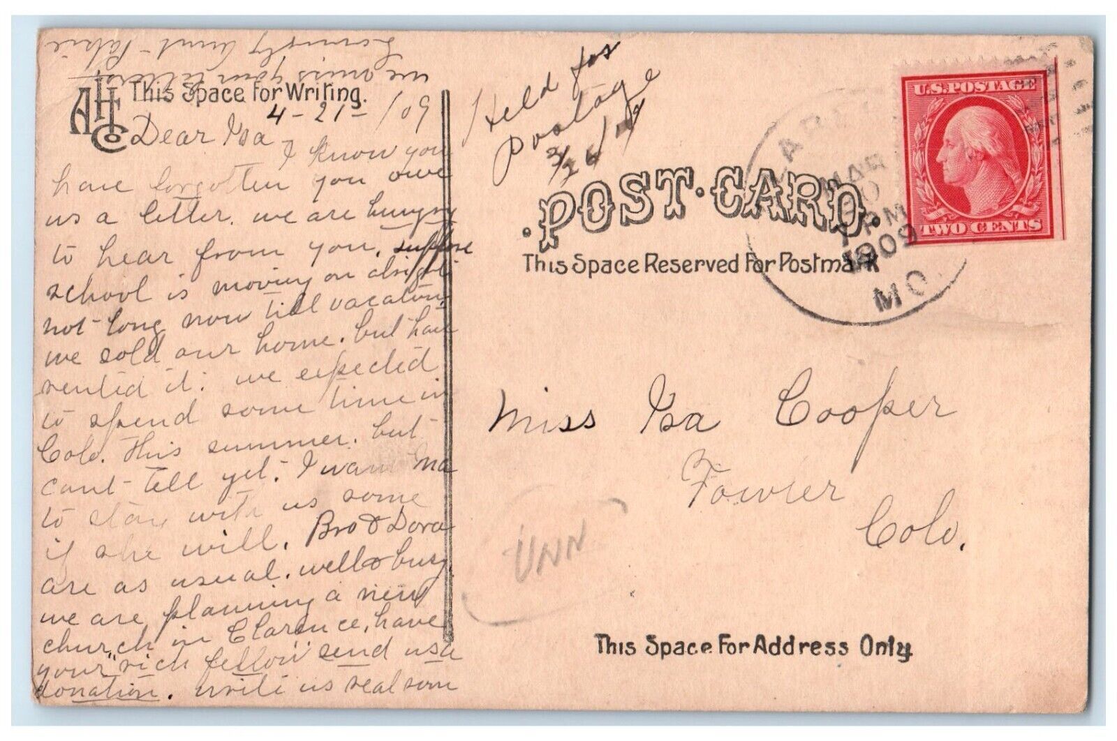 1909 ME Church Chapel South Exterior Shelbina Missouri Vintage Antique