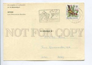 422627 BELGIUM 1988 year ADVERTISING carnival Amay RPPC w/ bird stamp