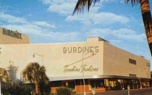 Burdine's Department Store Miami Beach Florida postcard